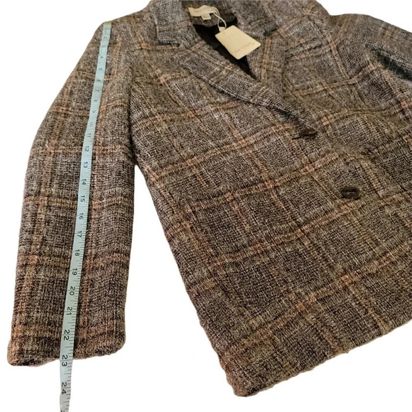 See U SOON Gray Plaid Blazer Jacket  Longsleeves Size S WOMEN'S - Picture 7 of 12